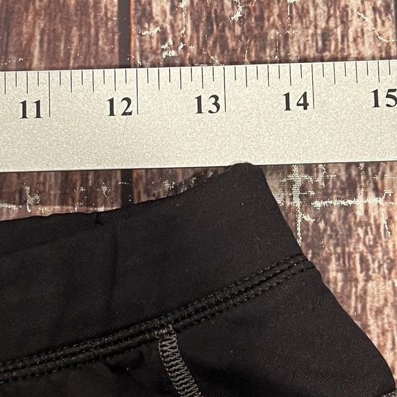 Athleta Women Black Stripe Bettona Bootcut Yoga Stretch Nylon Pants 41151 Medium - Picture 10 of 14